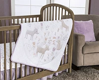 Ensemble de literie pour lit de bébé 4 pièces Trend Lab - Jardin forestier