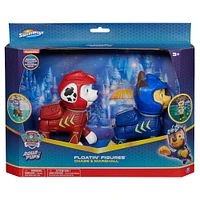 Swimways Paw Patrol Floatin' Figures, Swimming Pool Accessories & Kids Pool Toys, Chase & Marshall 2-Pack