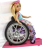 Barbie- Chelsea- Poupée et fauteuil roulant