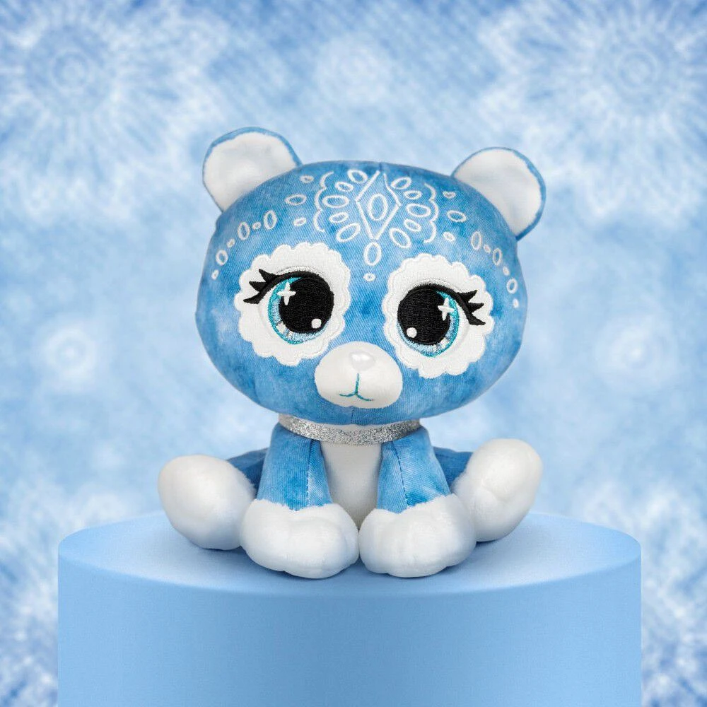 GUND P.Lushes Designer Fashion Pets, Demi Jeane, ourse en peluche de luxe douce et élégante, bleu, 15,2 cm