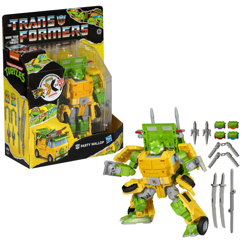 Transformers Collaborative Teenage Mutant Ninja Turtles x Transformers Party Wallop Action Figure