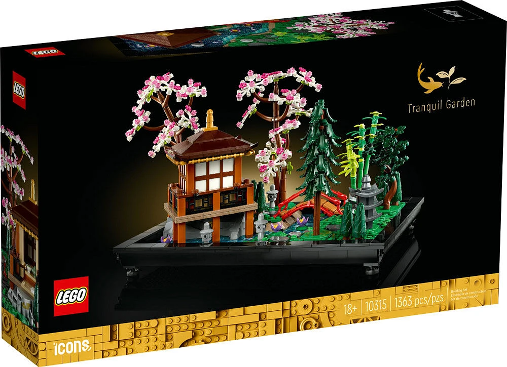 LEGO Icons Tranquil Garden 10315 Building Kit for Adults (1,363 Pieces)