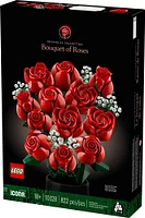 LEGO Botanicals Le bouquet de roses; fleurs artificielles de couleur rouge 10328