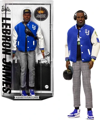 Barbie Signature LeBron James Kenbassadors Doll Collectible with Varsity Jacket Outfit & Accessories