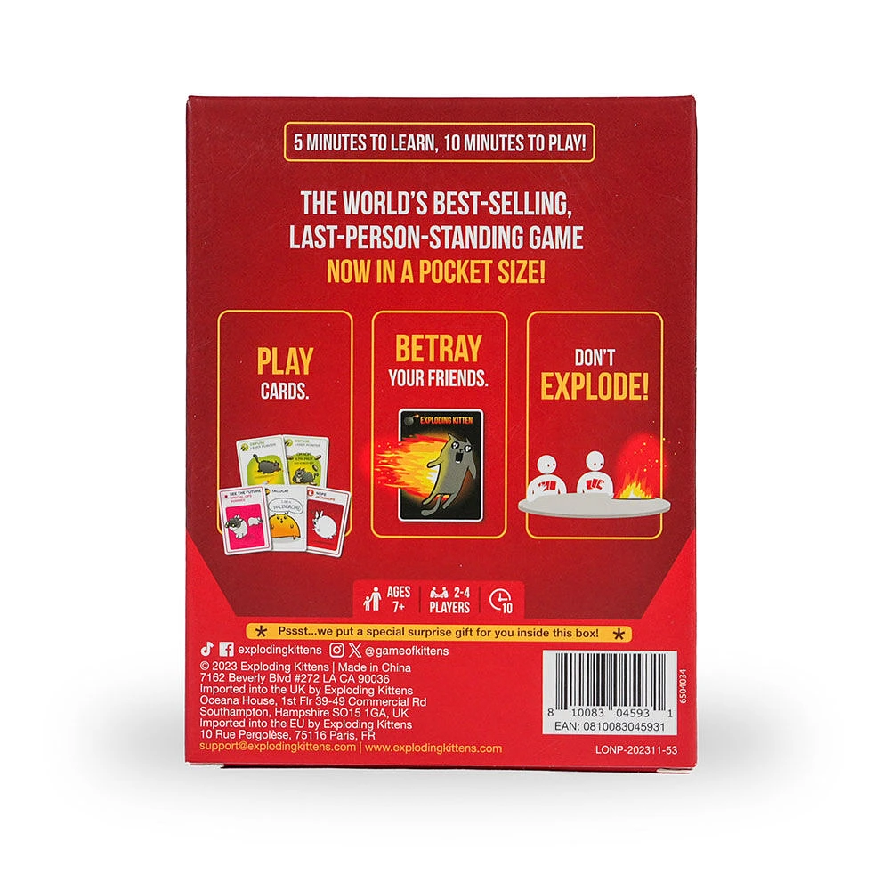 Exploding Kittens Grab & Game - English Edition