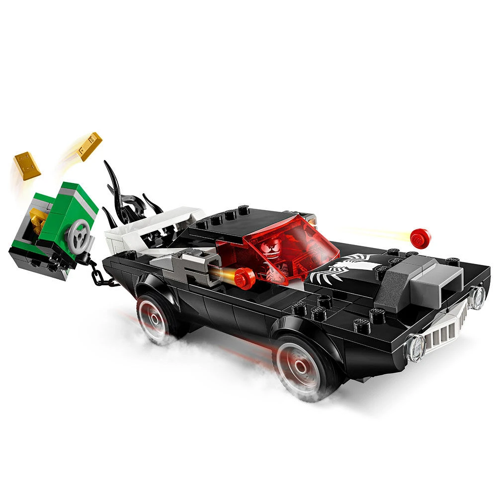 LEGO Marvel Spider-Man contre la puissante voiture de Venom, Jouet à construire, Ensemble de véhicule et figurines 76309