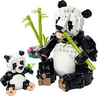 LEGO Creator 3en1 Les animaux sauvages : la famille de pandas, Ensemble de jeu, Se transforme en orque ou en pingouin 31165