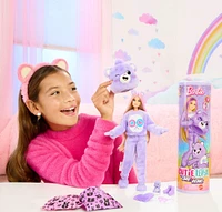 Barbie Cutie Reveal Care Bears Series Doll & Accessories in Share Bear Plush Costume, 10 Surprises