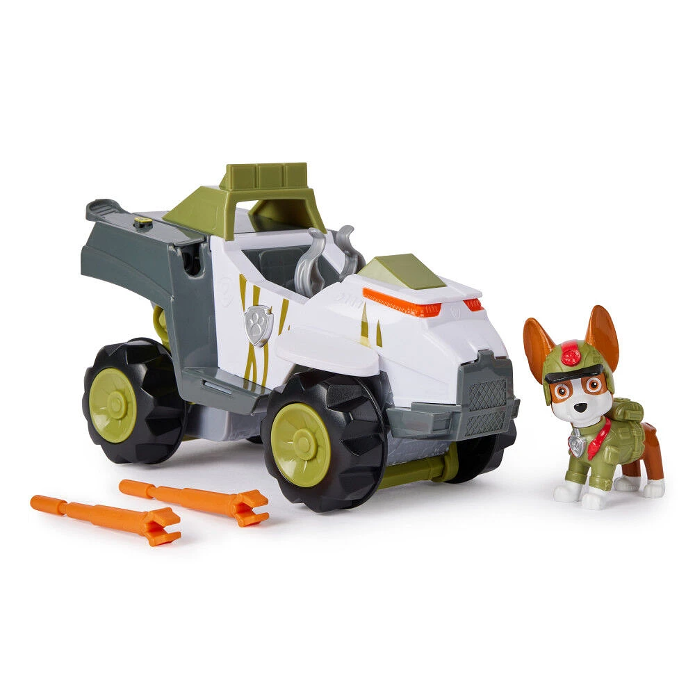 PAW Patrol Jungle Pups, Tracker's Monkey Vehicle, Camion avec figurine à collectionner