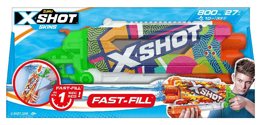 Zuru X-Shot Water Fast-Fill Skins Pompe à eau Blaster Ripple