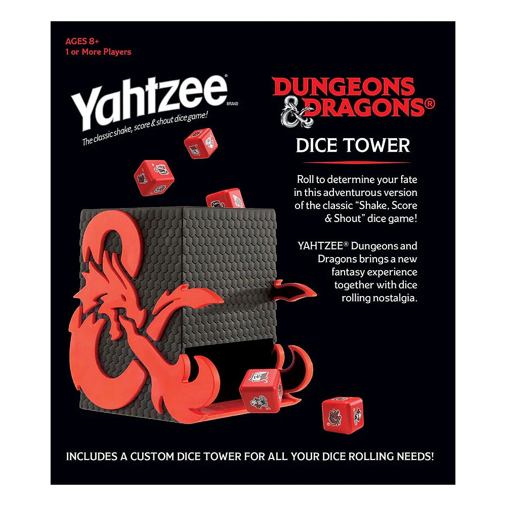 USAopoly YAHTZEE: Dungeons & Dragons - Édition anglaise