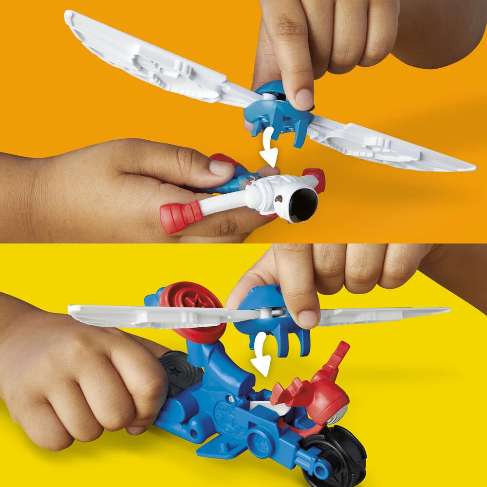 Play-Doh Marvel Captain America Moto-Slicer Playset