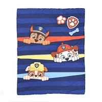 Paw Patrol 3 Piece Toddler Bedding Set with Reversible Comforter, Fitted Sheet and Pillowcase by Nemcor