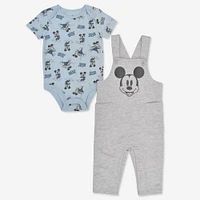 Mickey ens.Salopette Gris