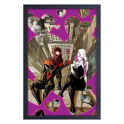 11X17 Tirage encadré-Miles Morales-Romance