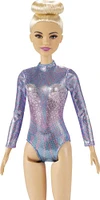 Barbie Poupée Gymnaste rythmique blonde, 3,4cm, justaucorps