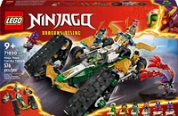 LEGO NINJAGO Ninja Team Combo Vehicle 4-in-1 Toy with Glider, Racer Car and 2 Motorcycles 71820