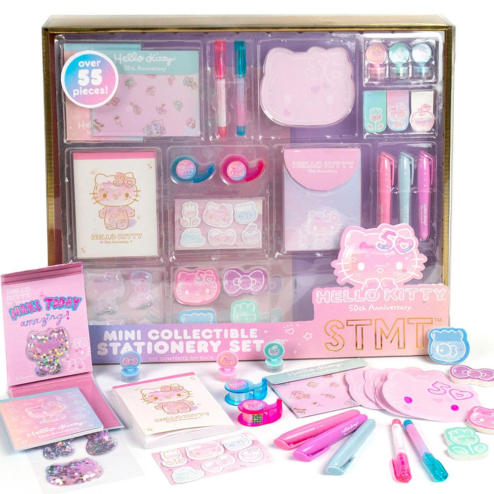 STMT x Mini kit de papeterie à collectionner Hello Kitty 50ème anniversaire - Édition anglaise