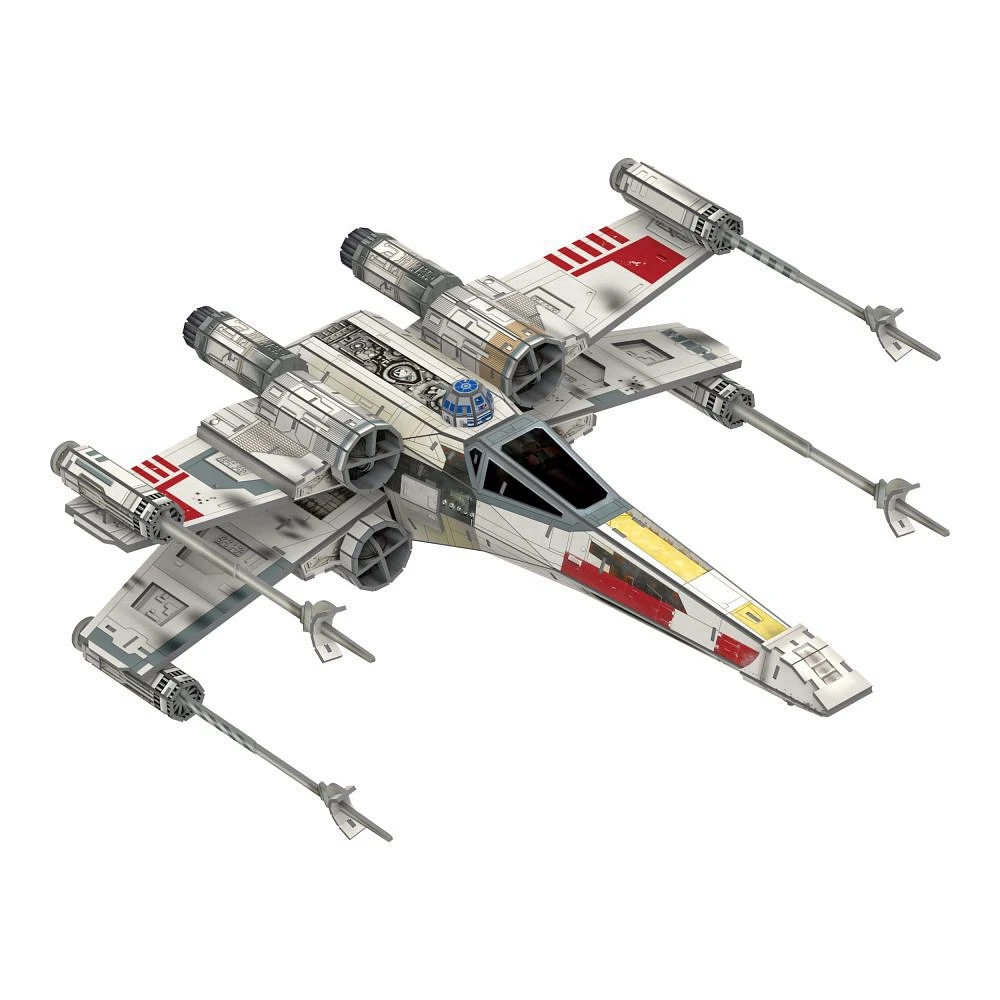 4D Build, Star Wars T-65 X-Wing Starfighter, Maquette 3D en papier, 160 pièces