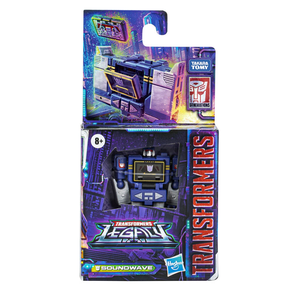 Transformers Toys Generations Legacy Core Soundwave Action Figure, 3.5-inch