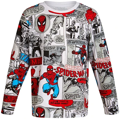 Marvel - t-shirt à manches longues - Spiderman / blanc