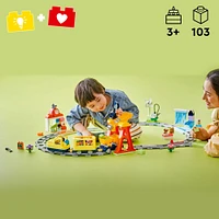 Ensemble de train pour tout-petits, jouet de construction créative LEGO DUPLO Le grand train communautaire interactif 10428