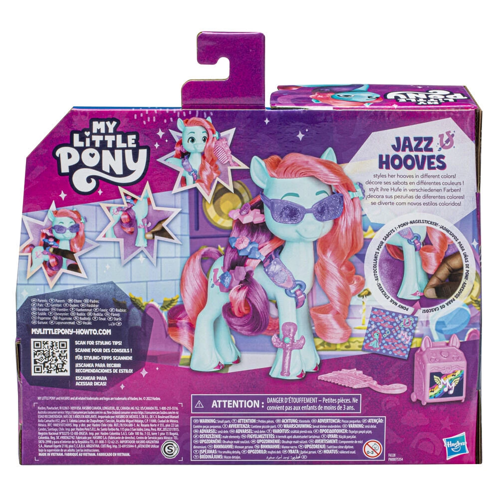 My Little Pony: Make Your Mark Pedicure Party Jazz Hooves Toy - Pony Figure with 17 Styling Accessories - R Exclusive