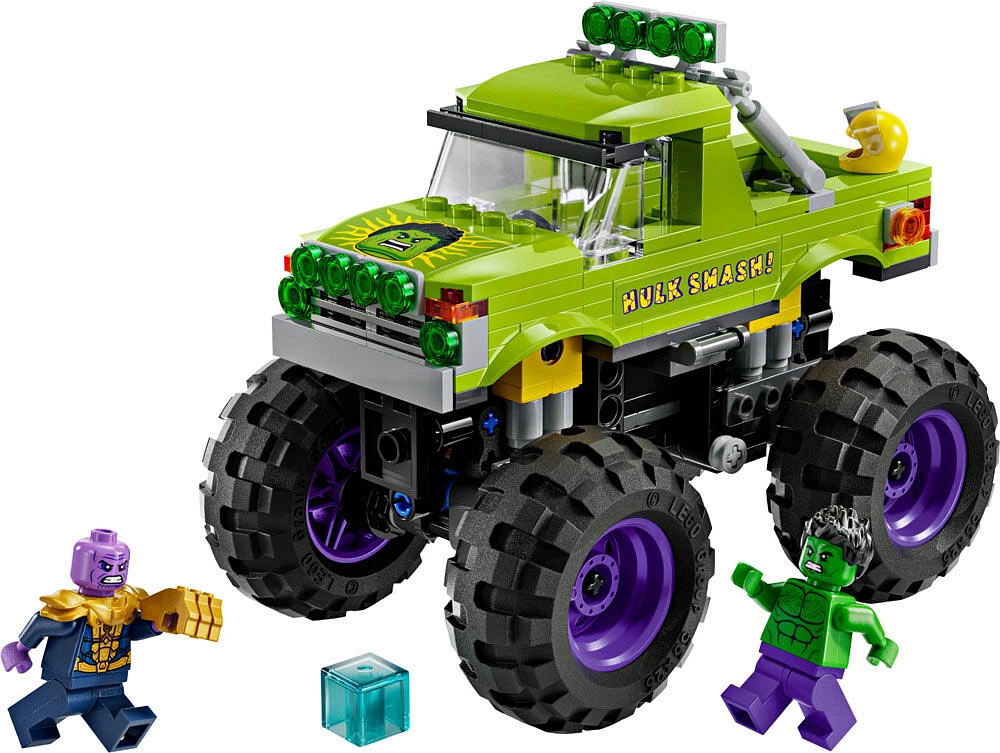 LEGO  Marvel The Hulk Truck vs. Thanos - Monster Truck Building Toy for Kids 7+ - 76312