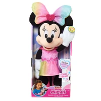 Peluche de 33 cm (13 pouces) de Minnie Mouse Qui Brille Et Chante de Disney Junior avec Sons et Lumières