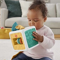 Fisher Price-Cube d'Activités Boîte à mouchoirs-Jouet sensoriel à froisser pour nouveau-né