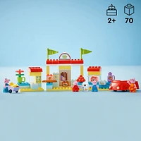 LEGO DUPLO Peppa Pig Supermarket Toy for Toddlers, Creative Build & Rebuild Playset, 10434