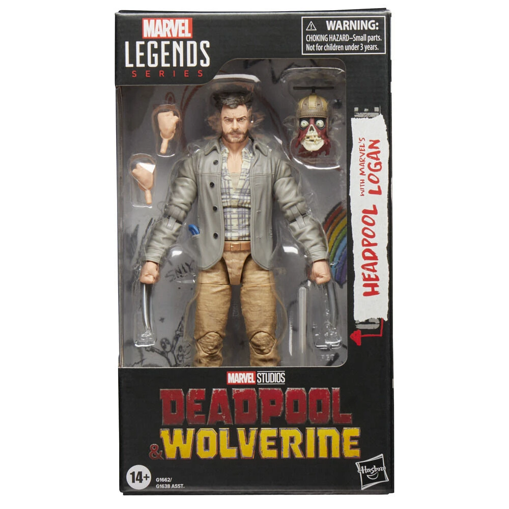 Marvel Legends Series Headpool with Marvel's Logan, Deadpool & Wolverine Adult Collectible 6 Inch Action Figure