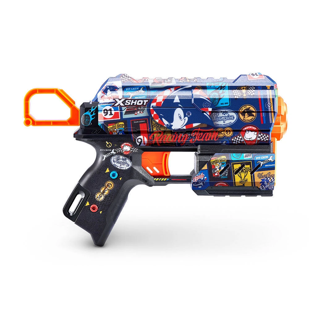 Zuru X-Shot Skins Flux Blaster Mega Sonic Skin