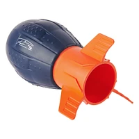 Aerobie Super Sonic Fin Catch Football Toy, Aerodynamic Russel Wilson Football Toy, Blue/Orange