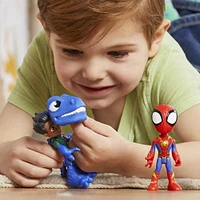 Spidey et ses Amis Extraordinaires Dino-Webs, pack de figurines Héros dinosaures et Lizard