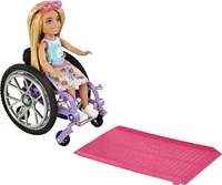 Barbie- Chelsea- Poupée et fauteuil roulant