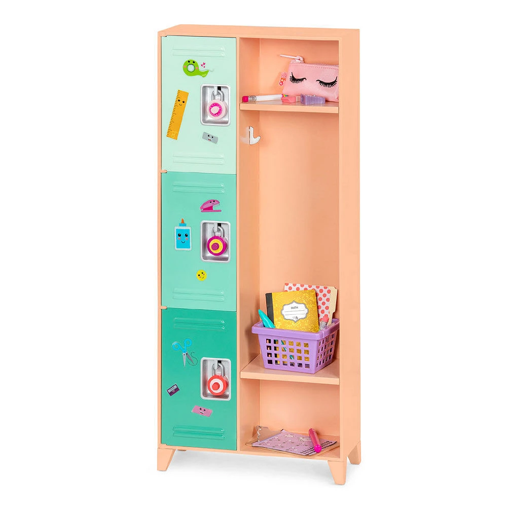 Our Generation, Classroom Cool Locker Set for 18-inch Dolls