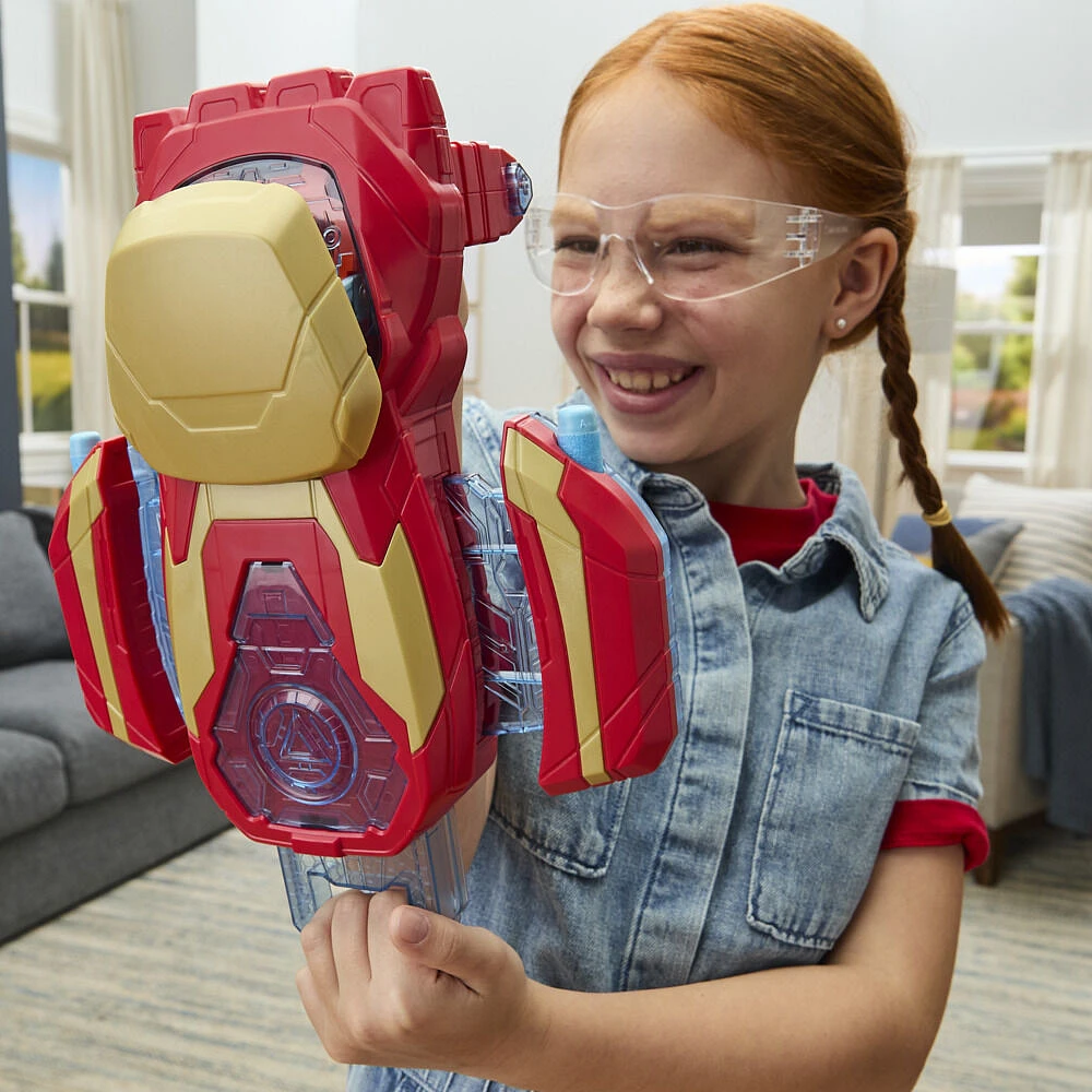 Marvel Avengers Iron Man Arc Blaster Roleplay Toy with 3 NERF Darts