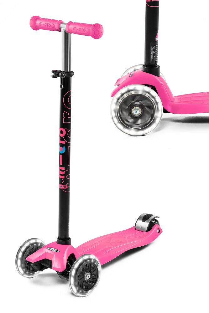 Micro Maxi Plus Led Scooter/Pink - R Exclusive