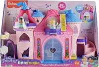 Princesses Disney-Coffret pour tout-petits Little People-Château lumières magiques et danse avec 2 figurines