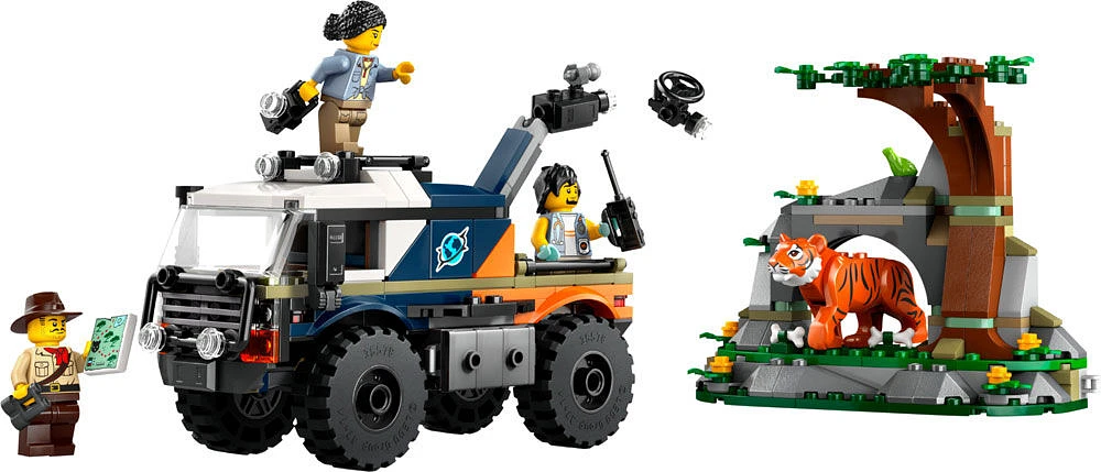 LEGO City Jungle Explorer Off-Road Truck Toy, Jungle Toy Building Set, Car Toy, 60426