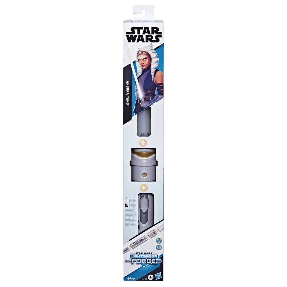 Star Wars Lightsaber Forge Ahsoka Tano, sabre laser électronique blanc personnalisable