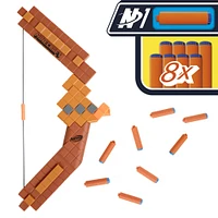Nerf Minecraft Bow Dart Blaster, 8 Nerf N1 Darts