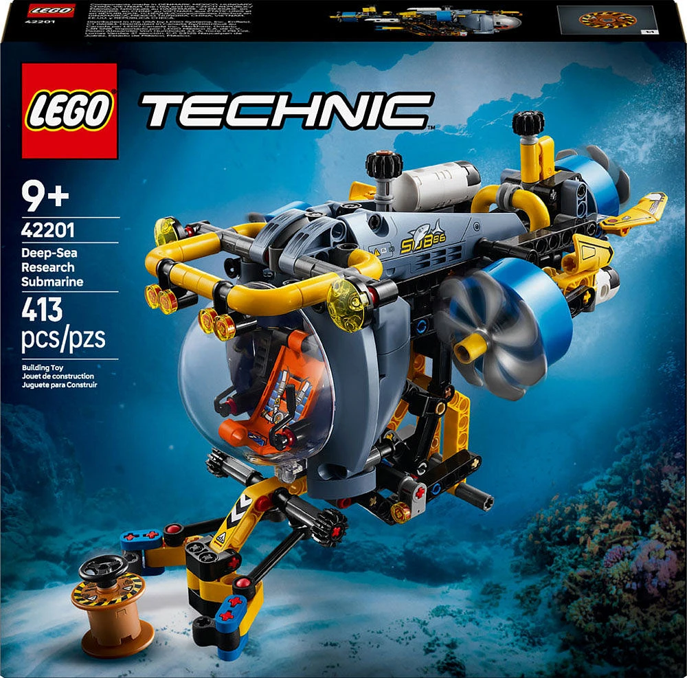 LEGO Technic Le sous-marin de recherche en haute mer Ensemble de jouet pour les enfants qui aiment l'ingénierie et la science 42201