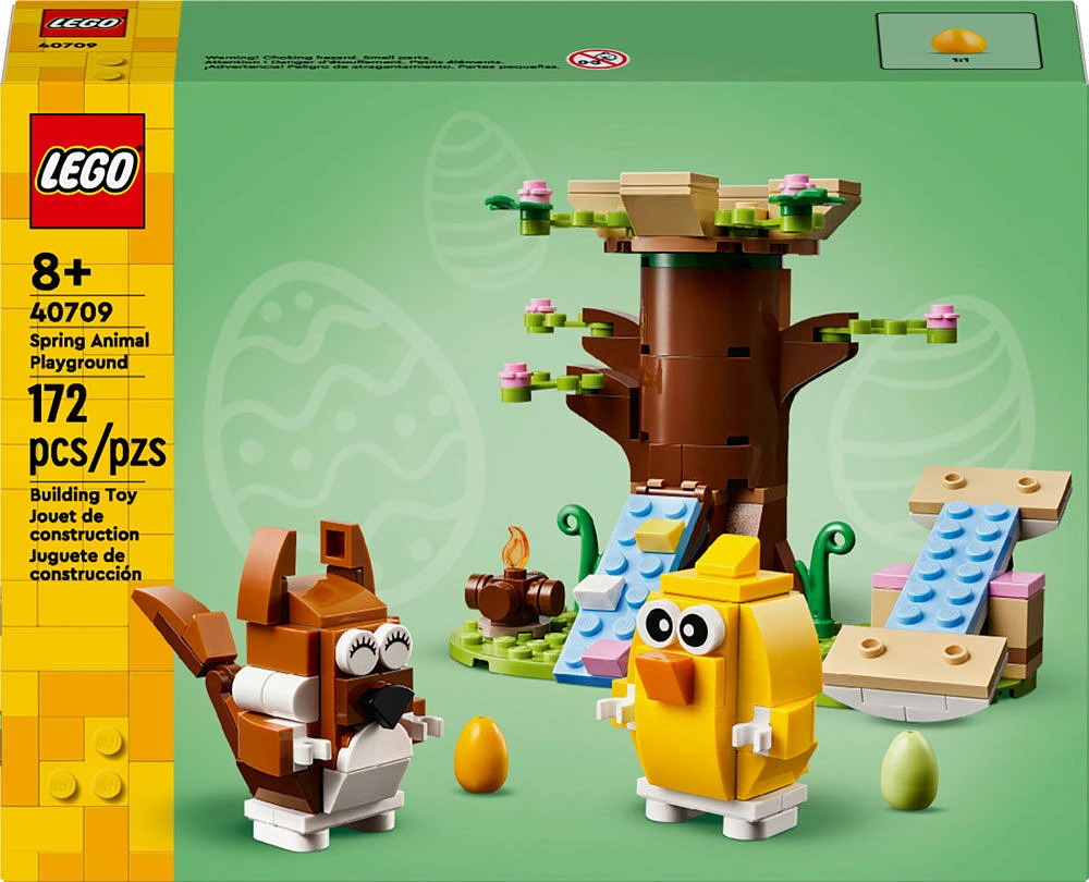 LEGO L'aire de jeu printanière pour animaux Ensemble de jeu avec oiseau et écureuil 40709