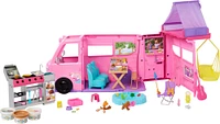 Barbie-Coffret Camping-Car de Rêve-avec plus de 60accessoires