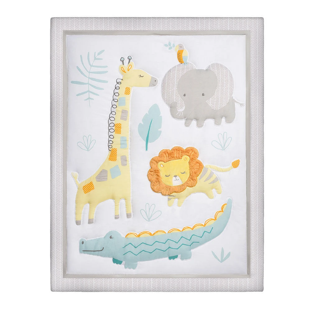 Sammy & Lou Jungle Pals 4 Piece Crib Bedding Set