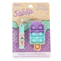 Lip Balm Pop It Keychain - Popsicle