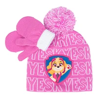 Nickelodeon Skye Paw Patrol Toque And Mitten Set Pink