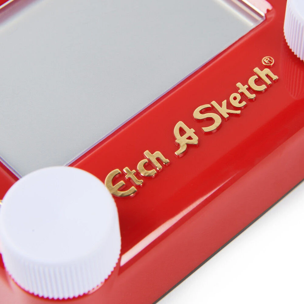 Etch A Sketch Pocket, 76% Recycled Plastic, Original Magic Screen, Sustainably-minded Kids Travel Toy, Drawing Toys